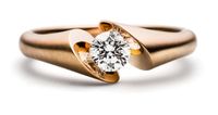 Ring &lsquo;Callas&rsquo; - ros&eacute;goud, diamant